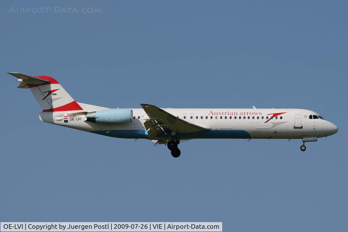 OE-LVI, 1993 Fokker 100 (F-28-0100) C/N 11468, Fokker 100
