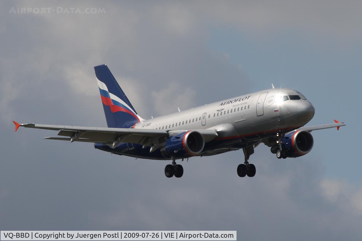 VQ-BBD, 2009 Airbus A319-111 C/N 3838, Airbus A319-111