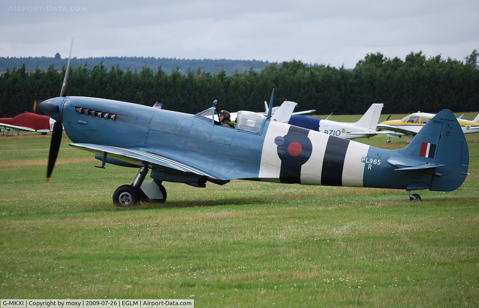 G-MKXI, 1944 Supermarine 365 Spitfire PR.XI C/N 6S/504719, Real aeroplane amongst the spamcans at White Waltham