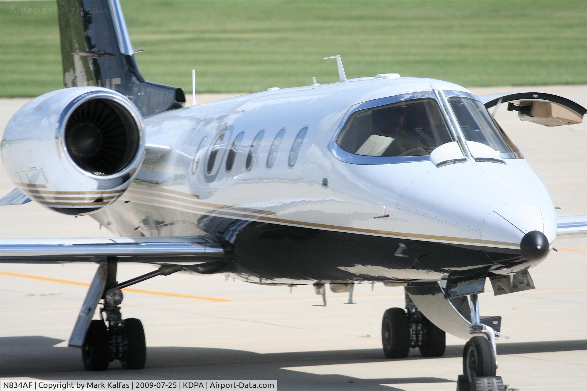 N834AF, 2001 Learjet 31A C/N 225, Wal-Mart's Learjet Inc 31A, N834AF on the ramp KDPA