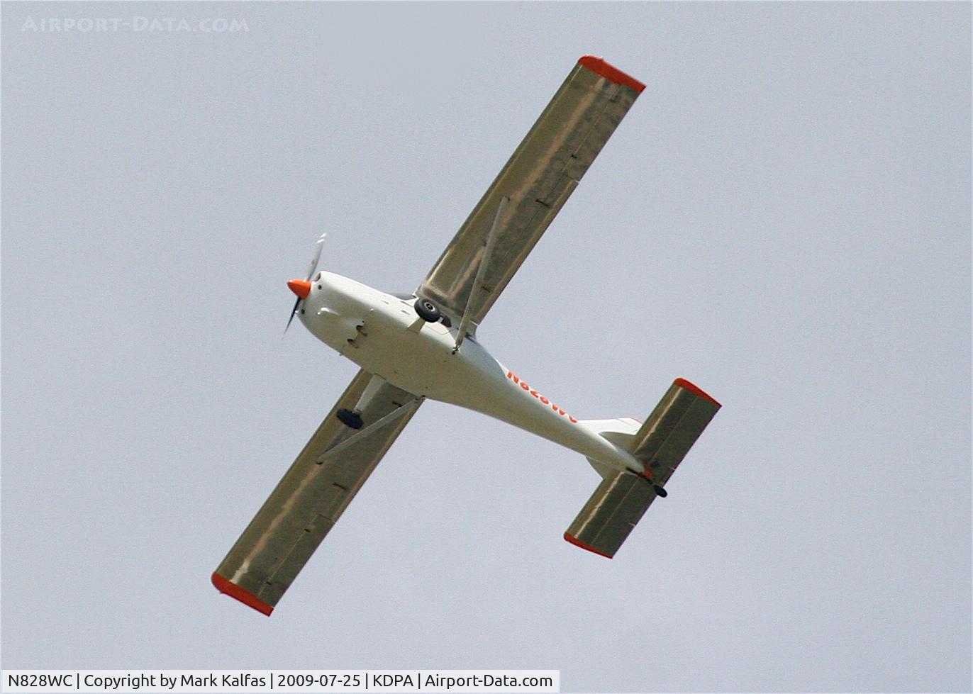 N828WC, 2008 Glasair Glastar GS-1 C/N 5814, GLASTAR, N828WC departing KDPA.