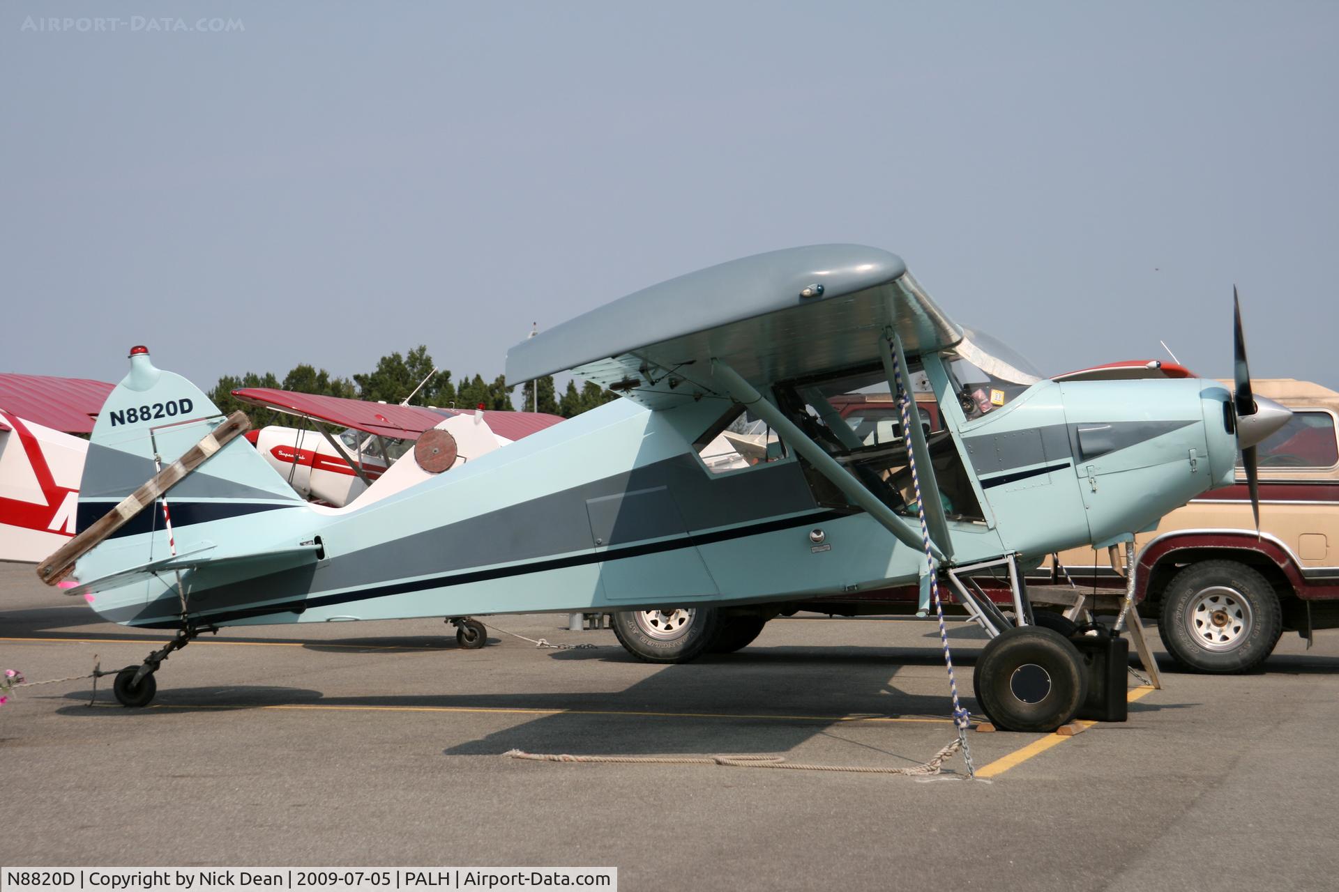 N8820D, 1958 Piper PA-22-160 Tri Pacer C/N 22-5989, PALH