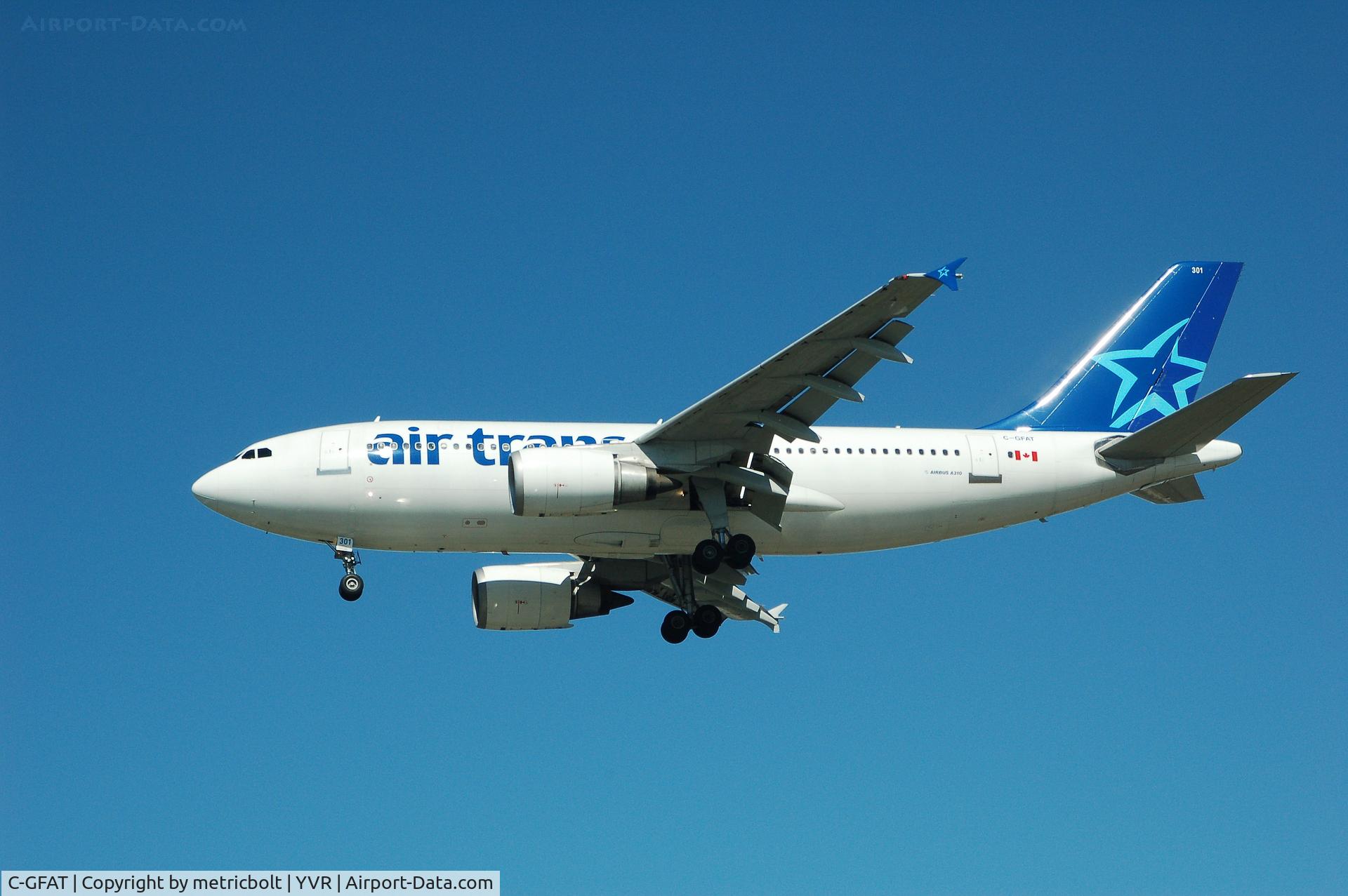 C-GFAT, 1990 Airbus A310-304 C/N 545, Landing at YVR