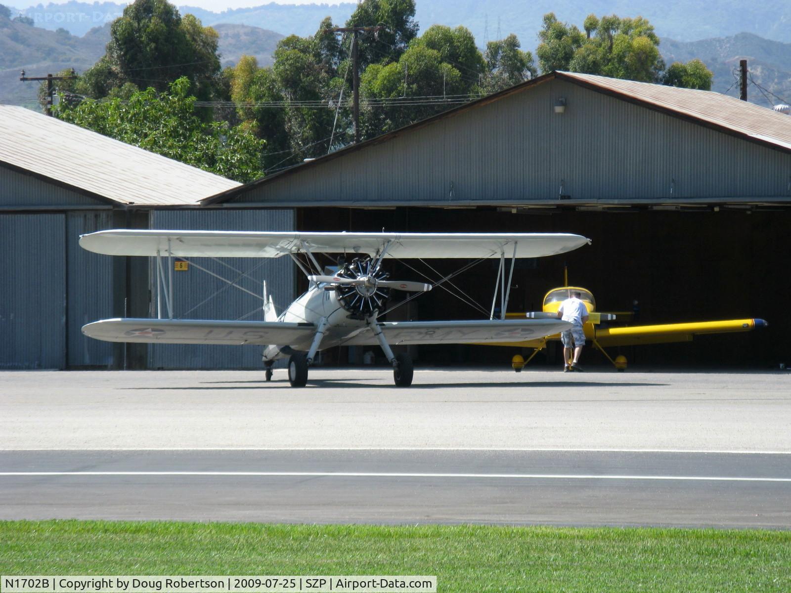 N1702B, 1942 Boeing PT-13D Kaydet (E75) C/N 75-5903, 1942 Boeing Stearman PT-13D 'Ruthie's Doll', Continental W670 220 Hp