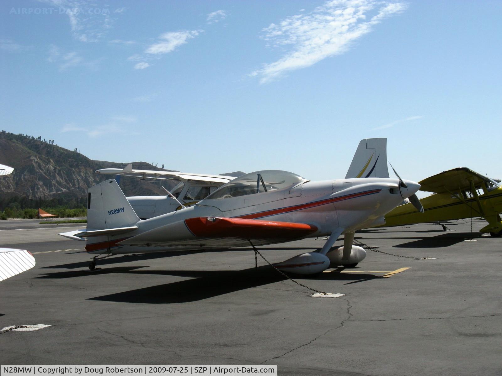 N28MW, 1986 Vans RV-4 C/N 1067, 1986 Waldorf VAN's RV-4, Lycoming O-320