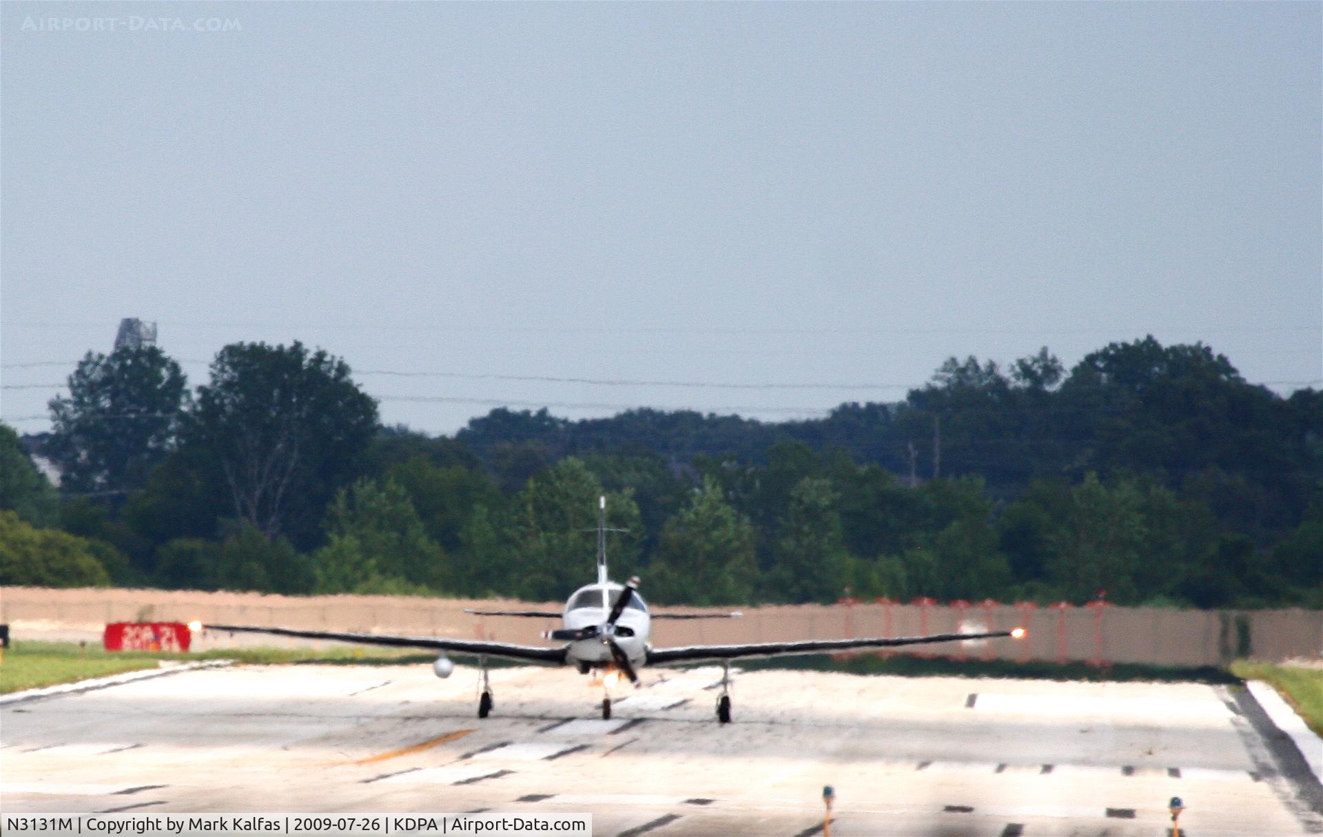 N3131M, 2006 Piper PA-46-350P Malibu Mirage C/N 4636382, Piper Malibu PA46-350P, N3131M arriving RWY 28 KDPA.