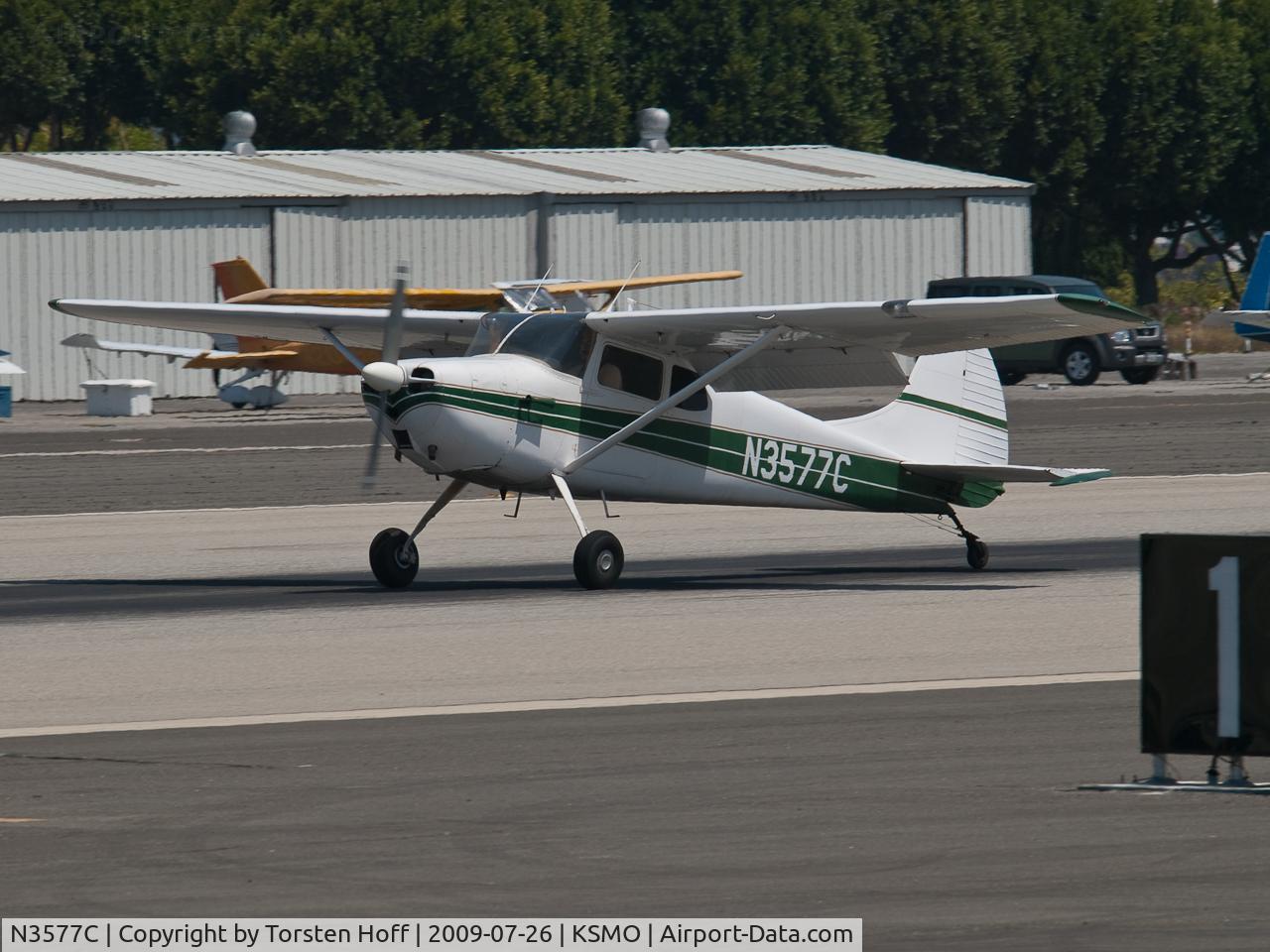 N3577C, 1954 Cessna 170B C/N 26621, N3577C arriving on RWY 21