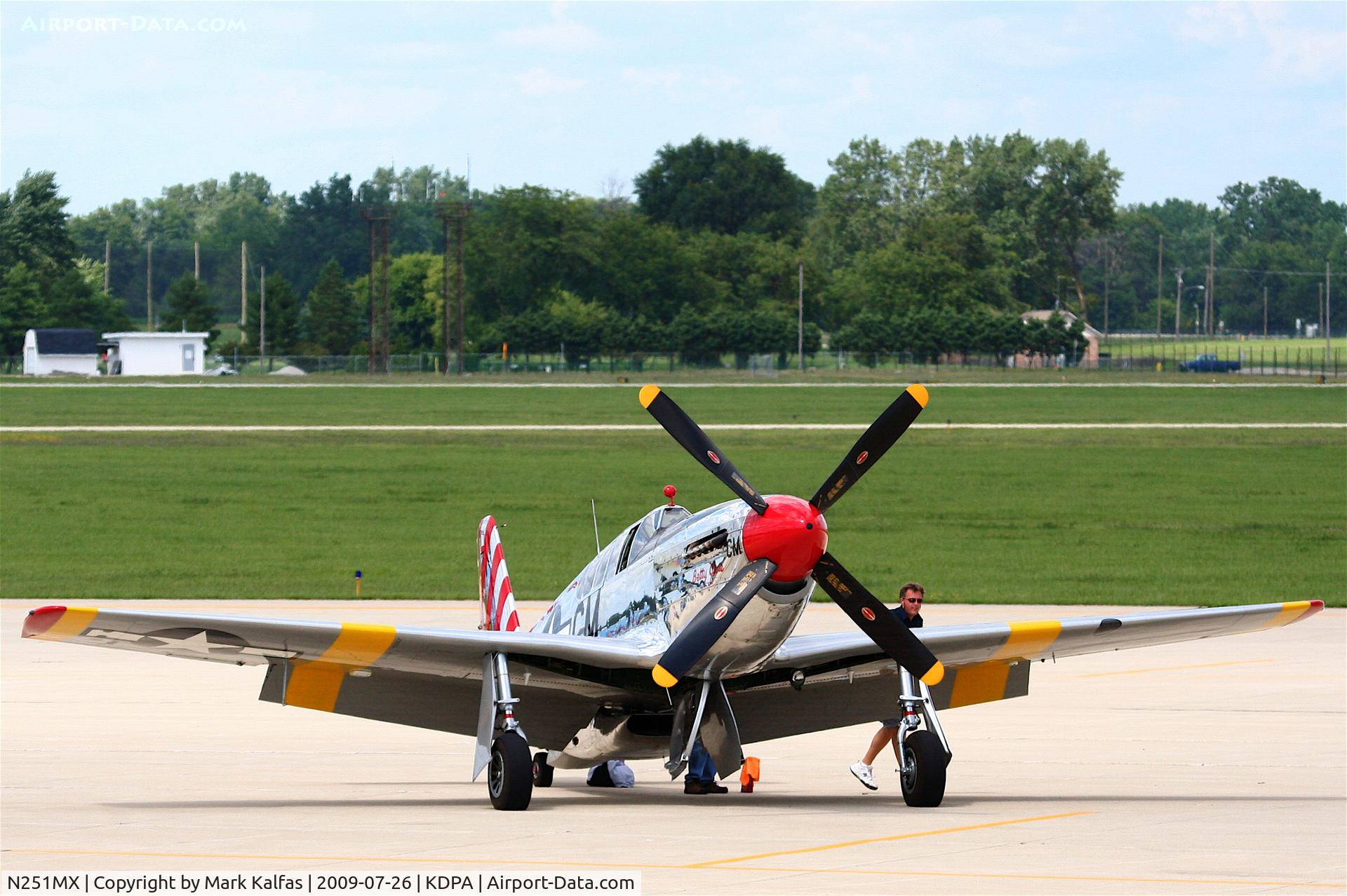 N251MX, 1943 North American P-51C-10 Mustang C/N 103-22730, North American P-51C-10, NL251MX at KDPA for 