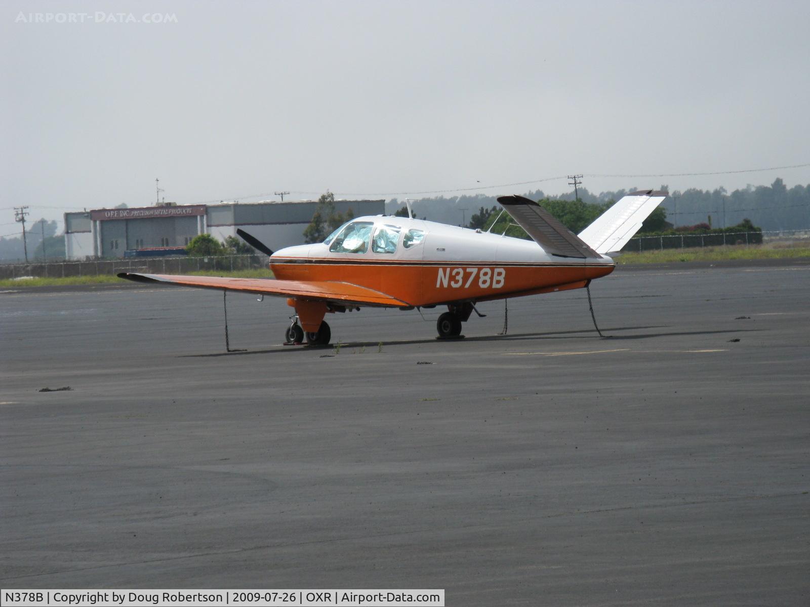 N378B, 1957 Beech H35 Bonanza C/N D-5156, 1957 Beech H35 BONANZA, Continental O-470-G 240 Hp