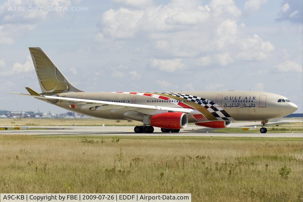 A9C-KB, 1999 Airbus A330-243 C/N 281, Gulf Air formula one special paint