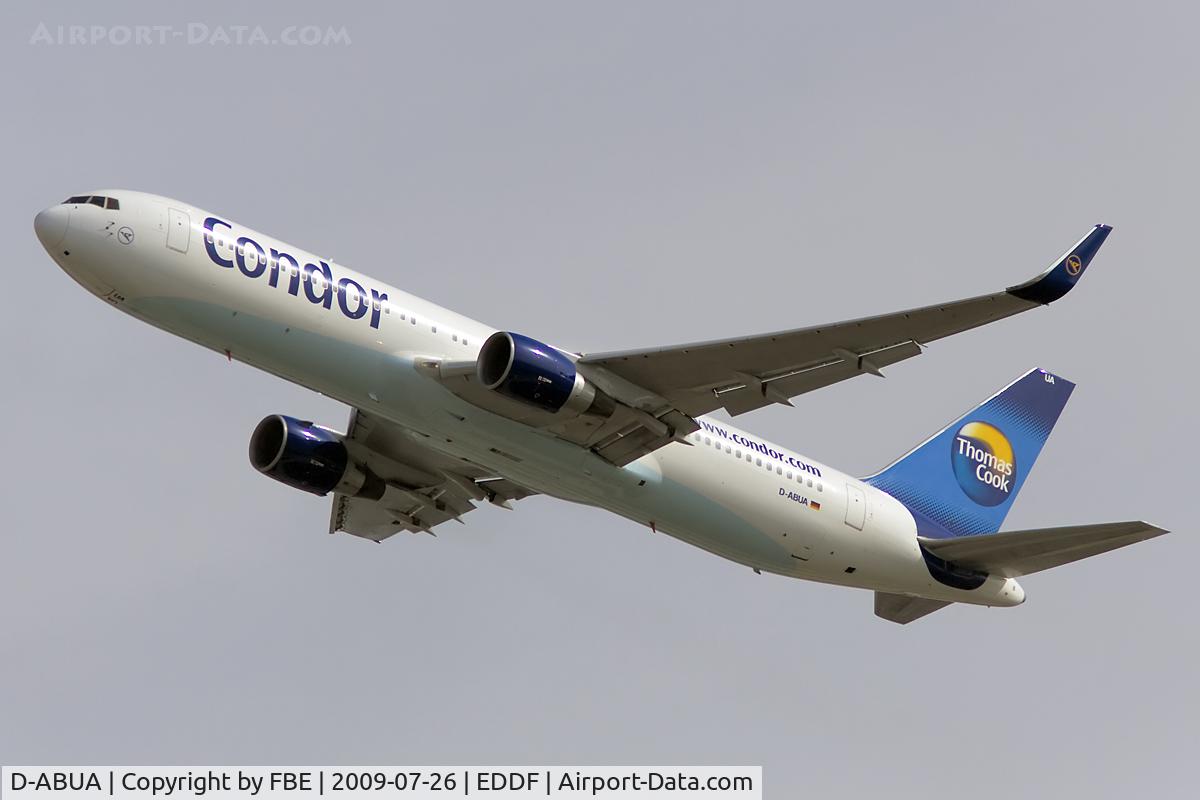 D-ABUA, 1992 Boeing 767-330/ER C/N 26991, climb out RW25R