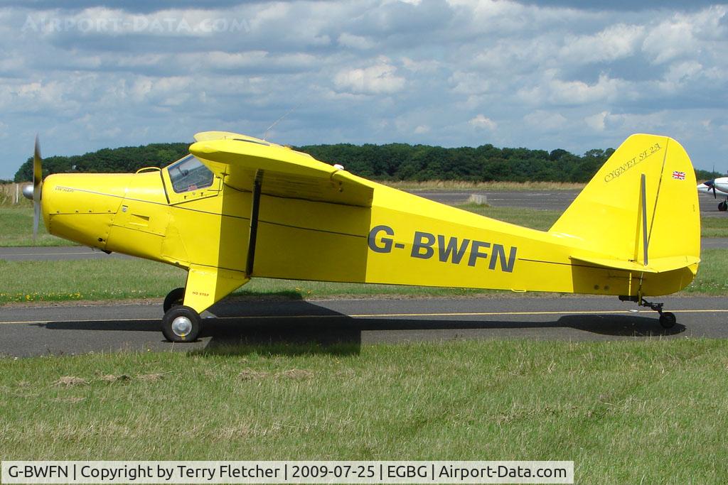 G-BWFN, 1995 Hapi Cygnet SF-2A C/N PFA 182-11335, Hapi Cygnet SF-2A at Leicester on 2009 Homebuild Fly-In day