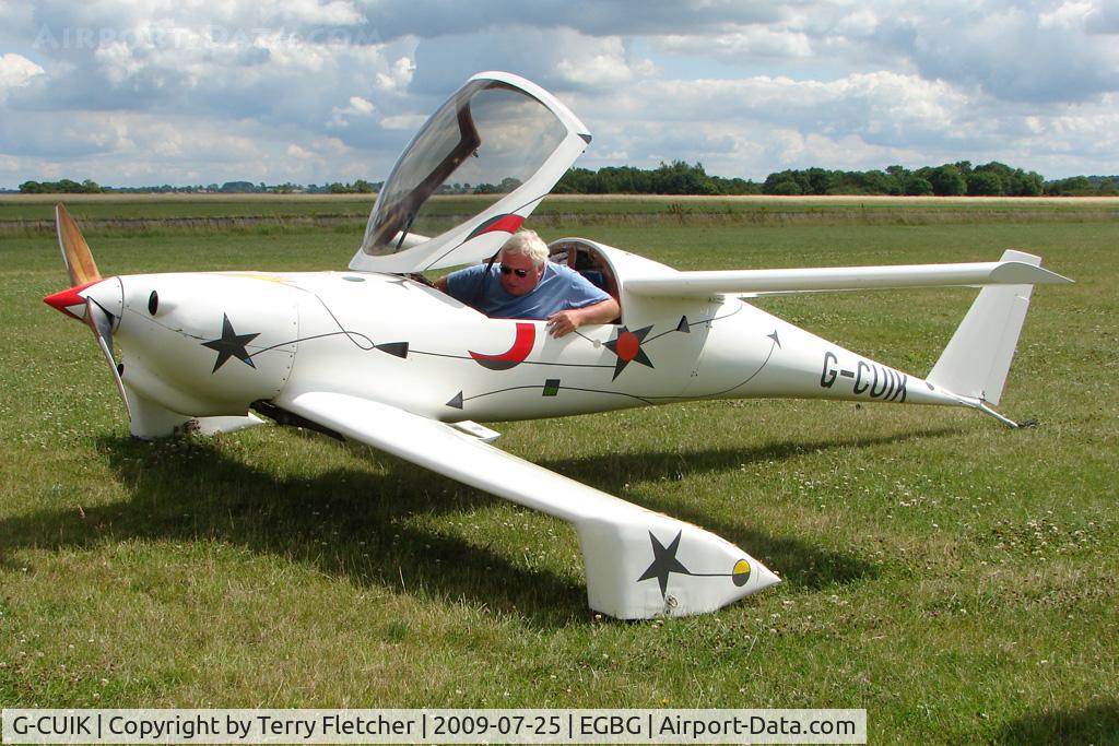 G-CUIK, 2004 QAC Quickie Q200 C/N PFA 094A-11204, Quickie Q200 at Leicester on 2009 Homebuild Fly-In day