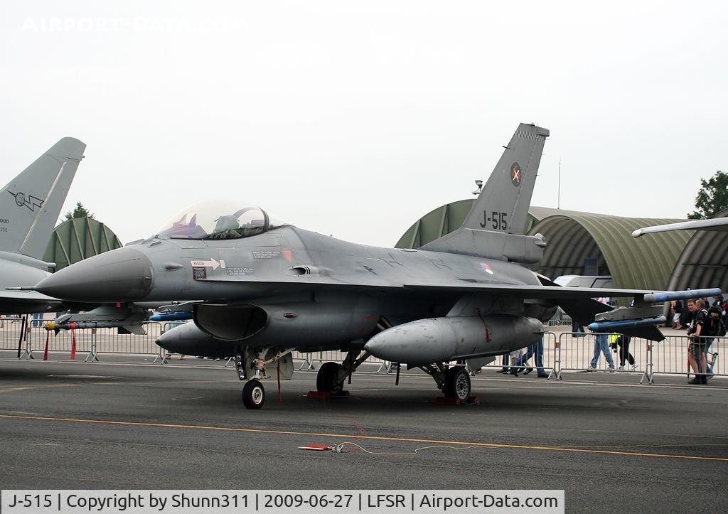 J-515, Fokker F-16AM Fighting Falcon C/N 6D-154, Displayed during last LFSR Airshow
