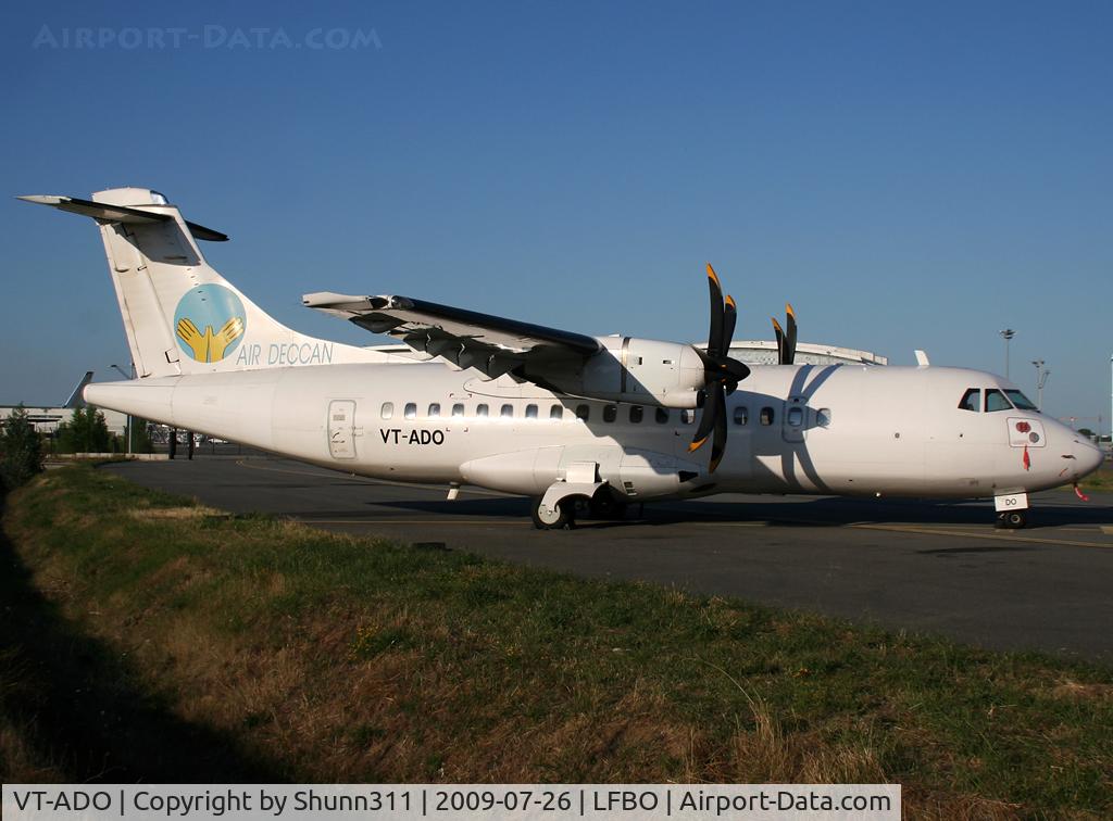 VT-ADO, 1994 ATR 42-500 C/N 445, Parked at Latecoere Aeroservices facillity due to returned to lessor... Ex. Air Dolomiti as I-ADLH