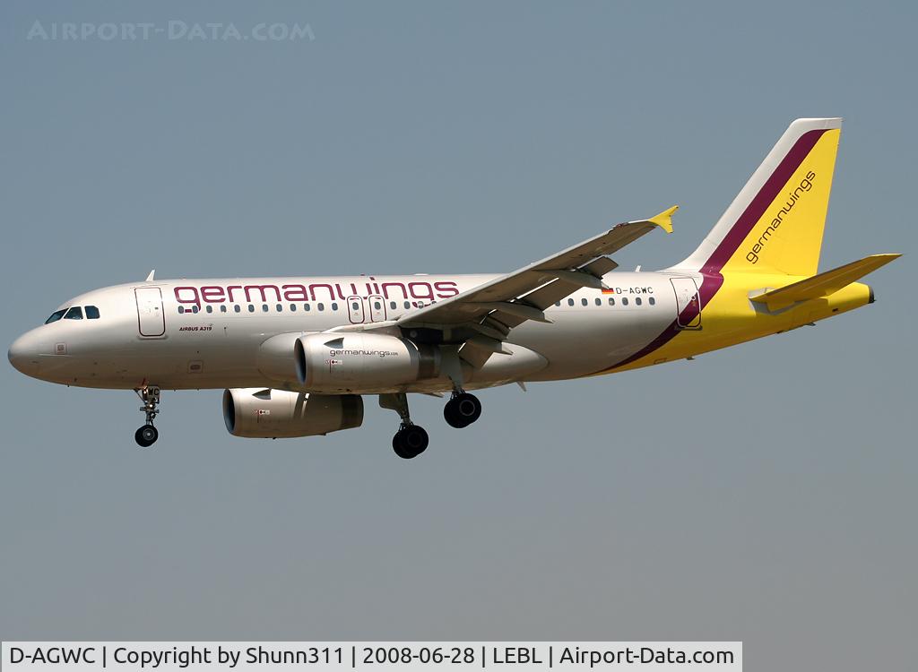 D-AGWC, 2006 Airbus A319-132 C/N 2976, Landing rwy 25R