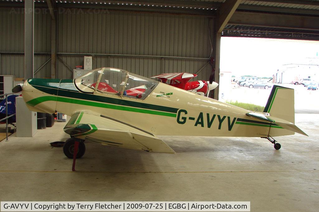 G-AVYV, 1964 Jodel (Wassmer) D-120 Paris-Nice C/N 252, Jodel D120 at Leicester on 2009 Homebuild Fly-In day
