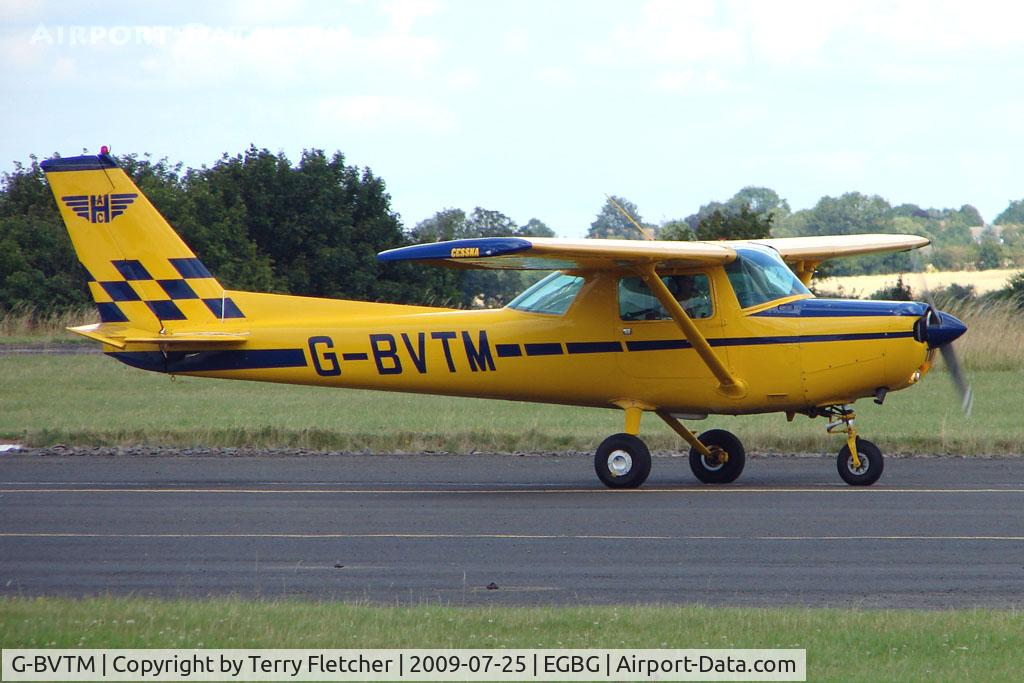 G-BVTM, 1981 Reims Cessna F152 C/N 1827, Cessna F152 at Leicester on 2009 Homebuild Fly-In day