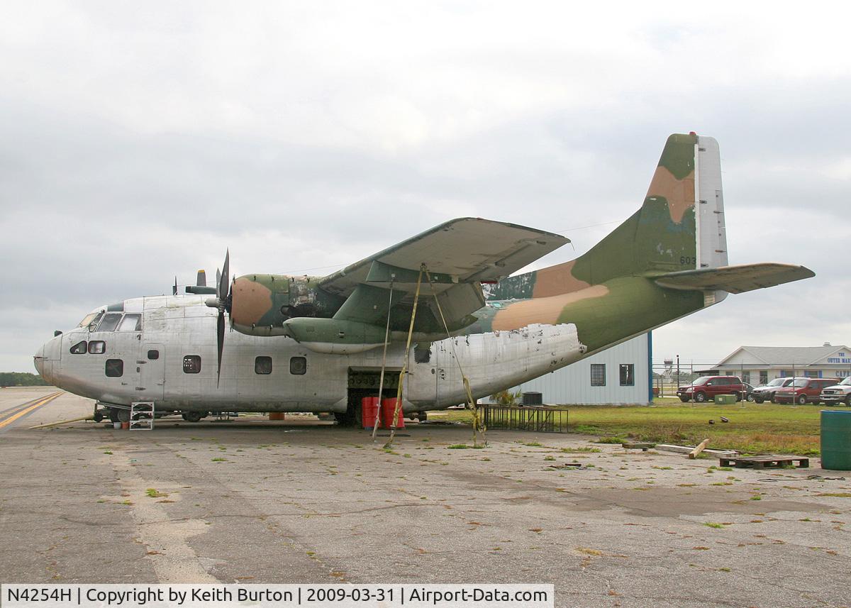 N4254H, 1955 Fairchild C-123K Provider C/N 20052, Being prepared for a ferry flight to Alaska