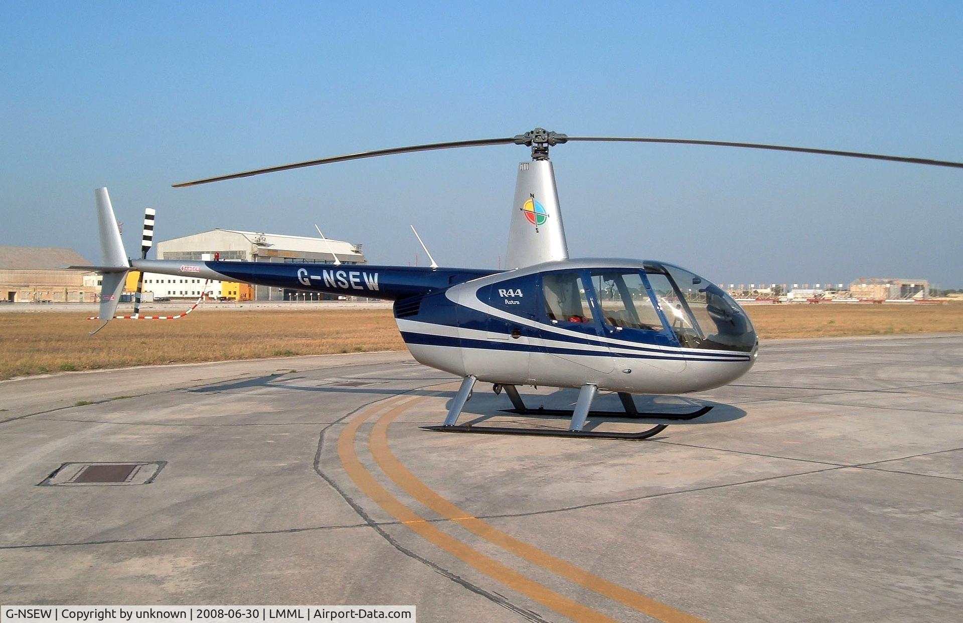 G-NSEW, 1999 Robinson R44 C/N 0615, On Park 3 In Malta