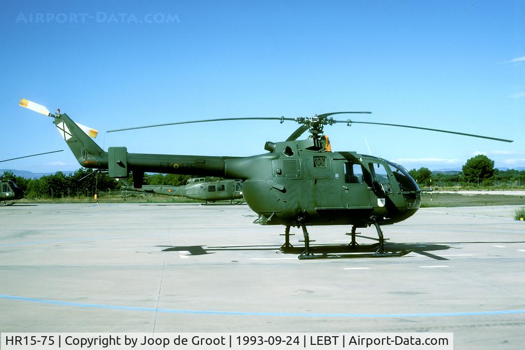 HR15-75, MBB Bo-105ATH C/N S4-537, This Bo-105 was later reserialled HA.15-75.