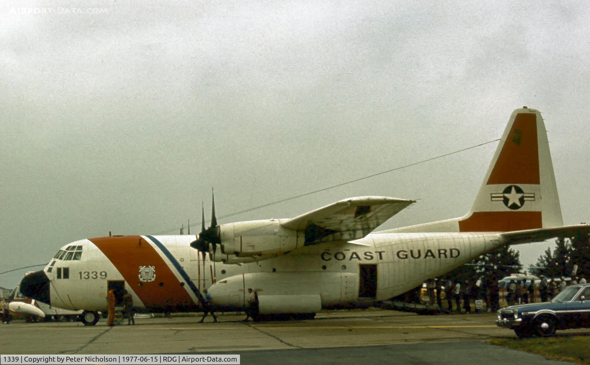 1339, 1958 Lockheed HC-130B Hercules C/N 382-3529, This USCG Hercules was present at the 1977 Reading Airshow.