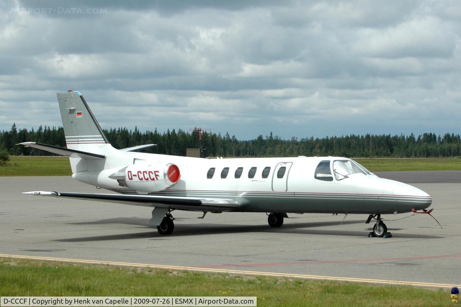 D-CCCF, 1980 Cessna 550 Citation II C/N 550-0189, German Citation II visiting Växjö (Småland Airport) in Sweden.