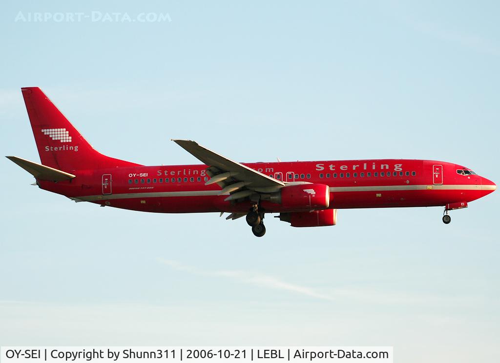 OY-SEI, 1999 Boeing 737-85H C/N 29445, Landing rwy 25R