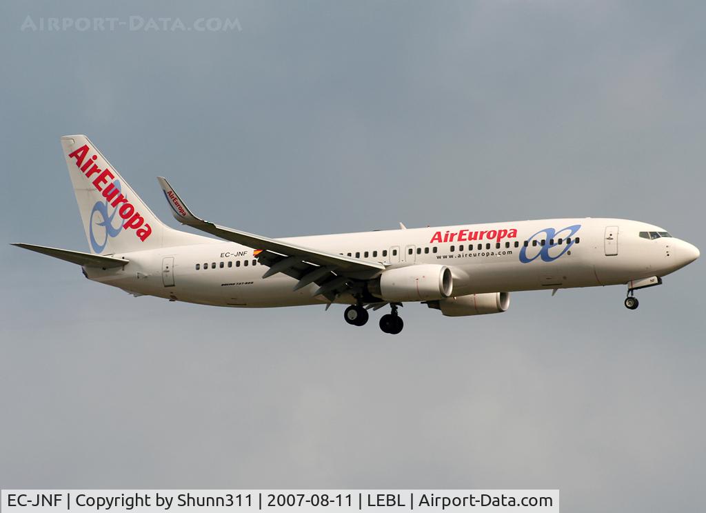 EC-JNF, 2006 Boeing 737-85P C/N 33977, Landing rwy 25R