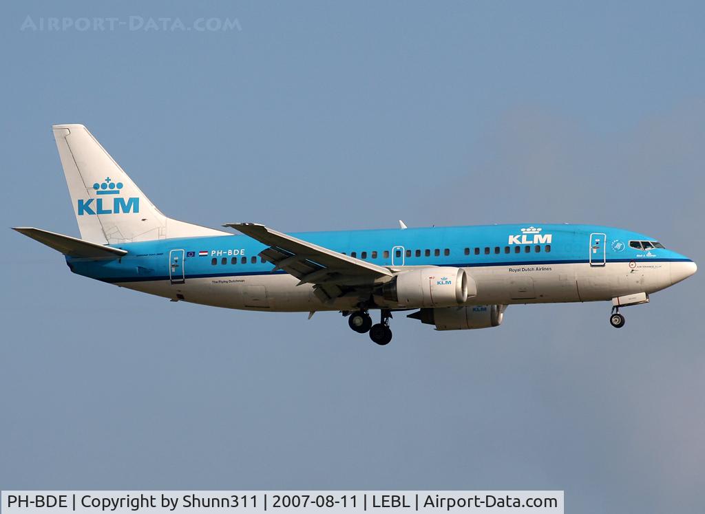 PH-BDE, 1986 Boeing 737-306 C/N 23541, Landing rwy 25R