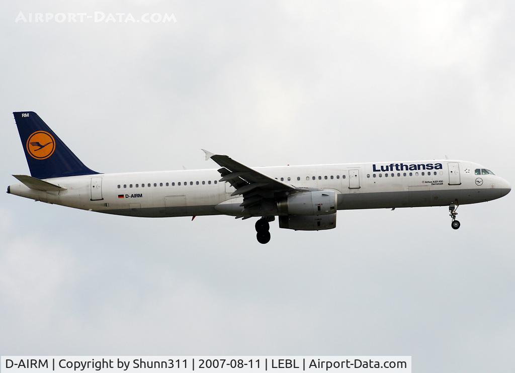 D-AIRM, 1994 Airbus A321-131 C/N 0518, Landing rwy 25R