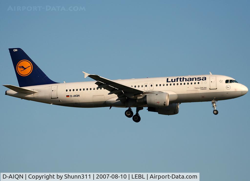 D-AIQN, 1991 Airbus A320-211 C/N 0269, Landing rwy 25R
