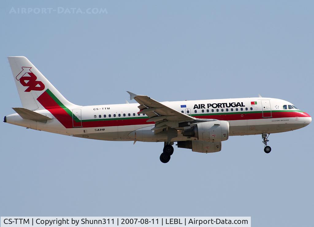 CS-TTM, 1999 Airbus A319-111 C/N 1106, Landing rwy 25R