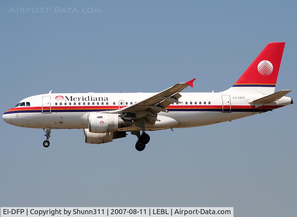 EI-DFP, 1999 Airbus A319-112 C/N 1048, Landing rwy 25R