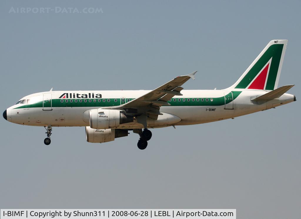 I-BIMF, 2003 Airbus A319-112 C/N 2083, Landing rwy 25R