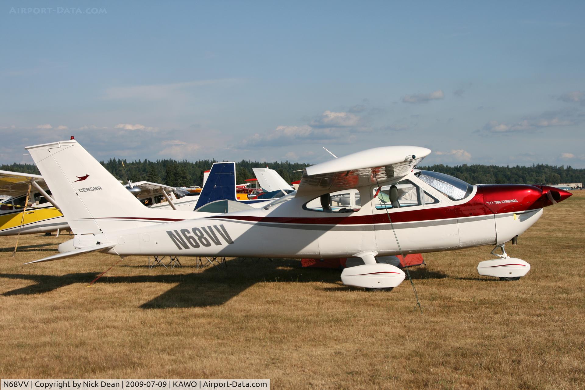 N68VV, 1968 Cessna 177 Cardinal C/N 17700898, KAWO