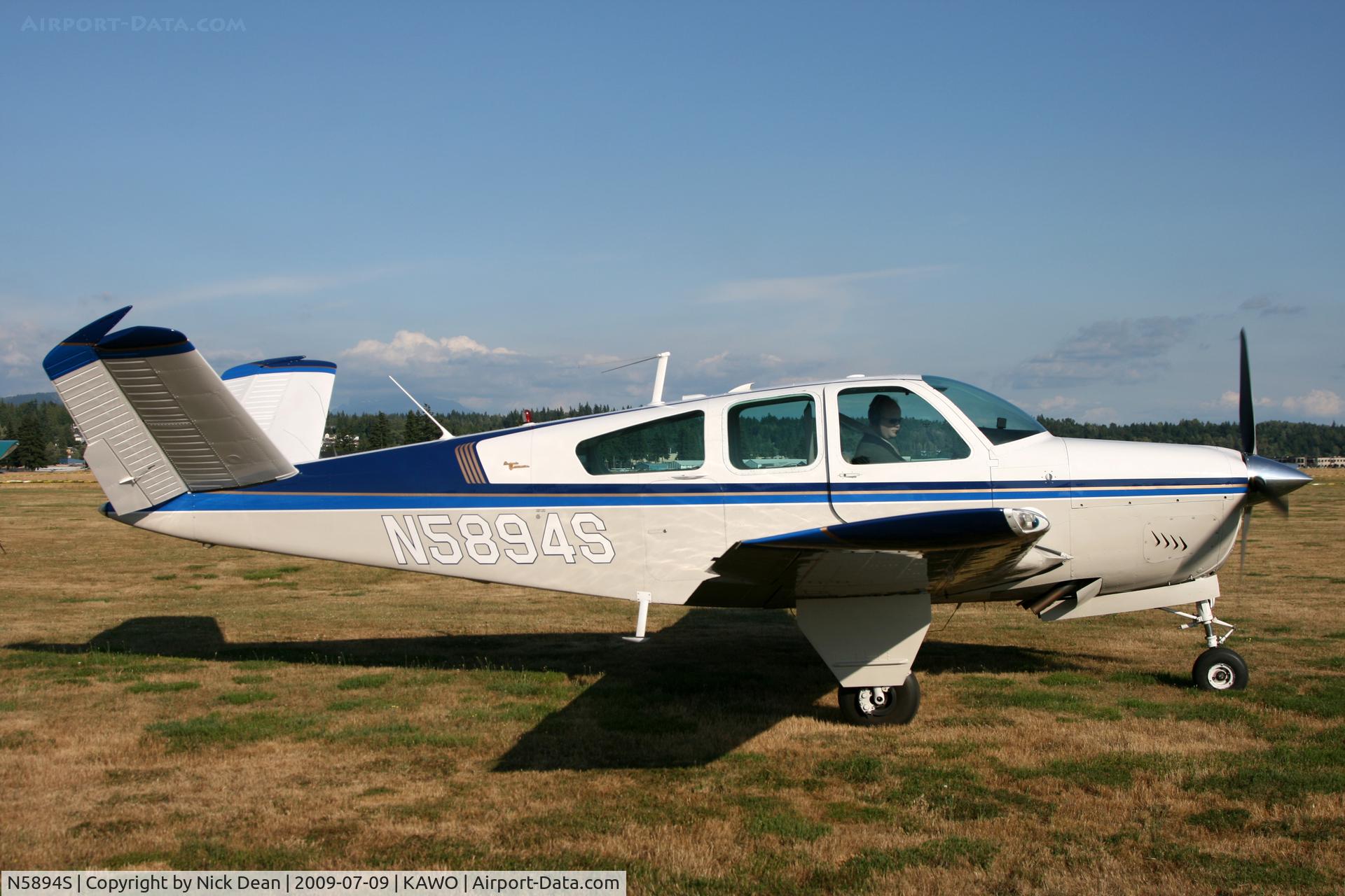 N5894S, 1965 Beech S35 Bonanza C/N D-7765, KAWO