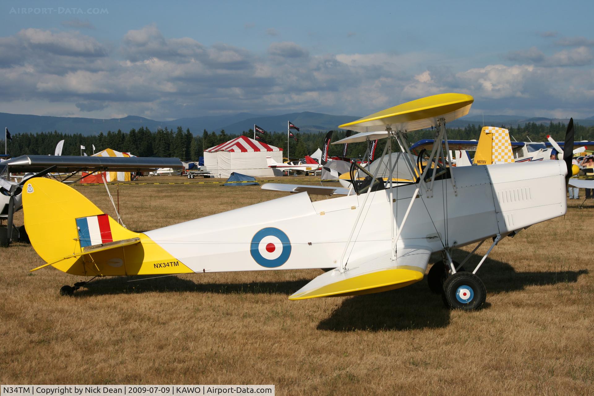 N34TM, Fisher R-80 Tiger Moth C/N TM30, KAWO