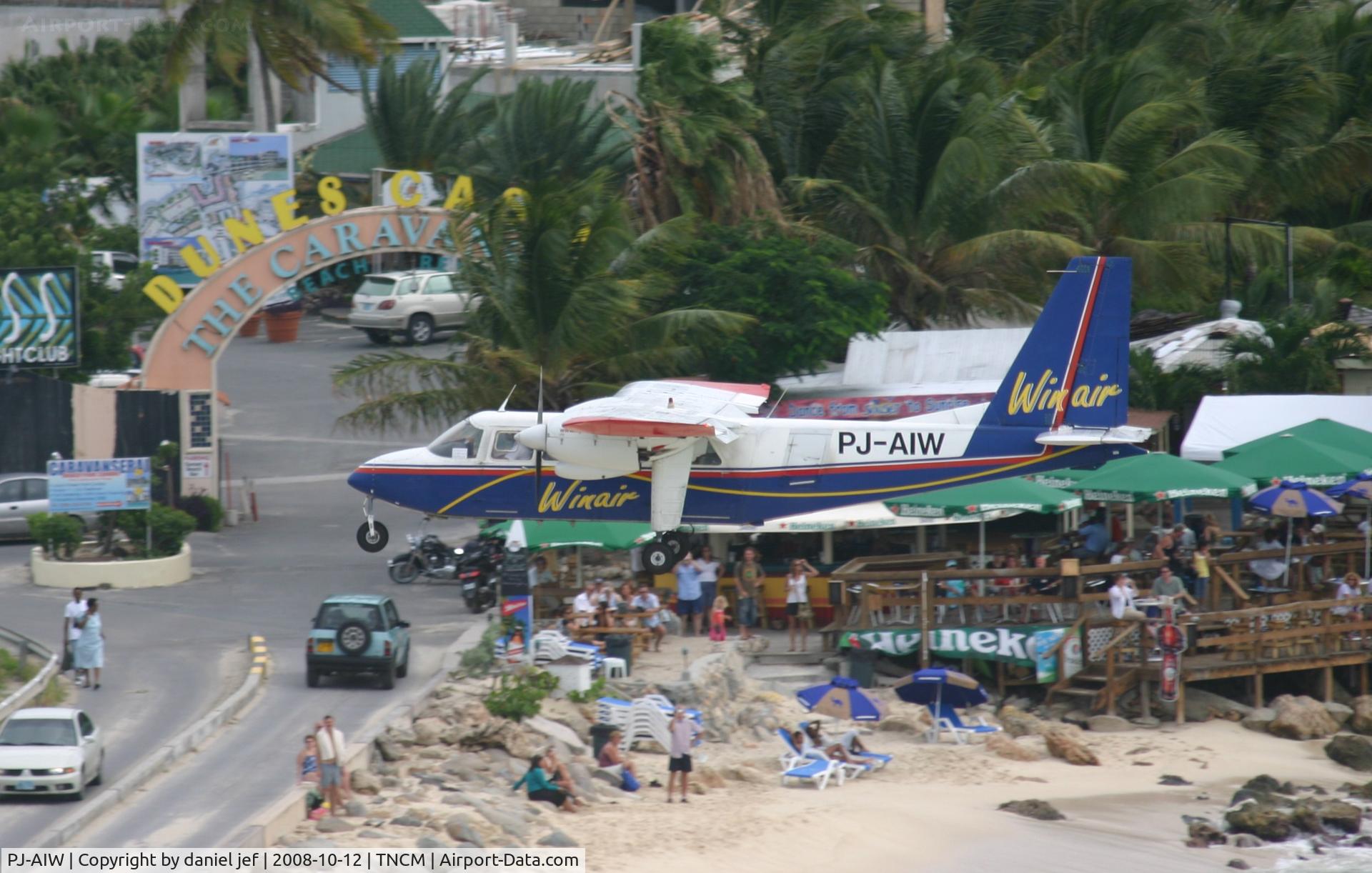 PJ-AIW, 1987 Pilatus Britten-Norman BN-2A-26 Islander C/N 2038B, Landing 10