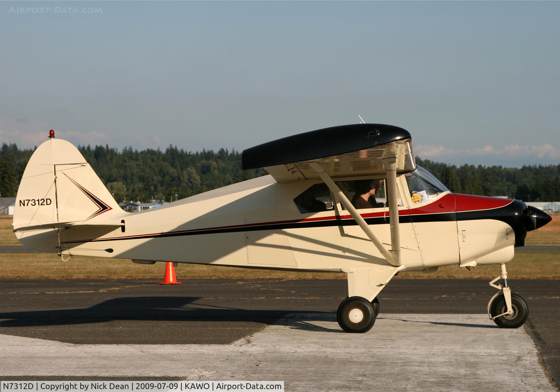 N7312D, 1957 Piper PA-22-150 C/N 22-5100, KAWO