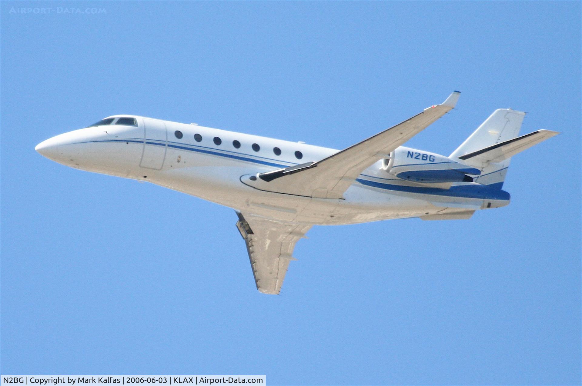 N2BG, 2002 Israel Aircraft Industries Gulfstream 200 C/N 064, California Hotel and Casino, Israel Aircraft Industries GULFSTREAM 200, N2BG departing 25L KLAX