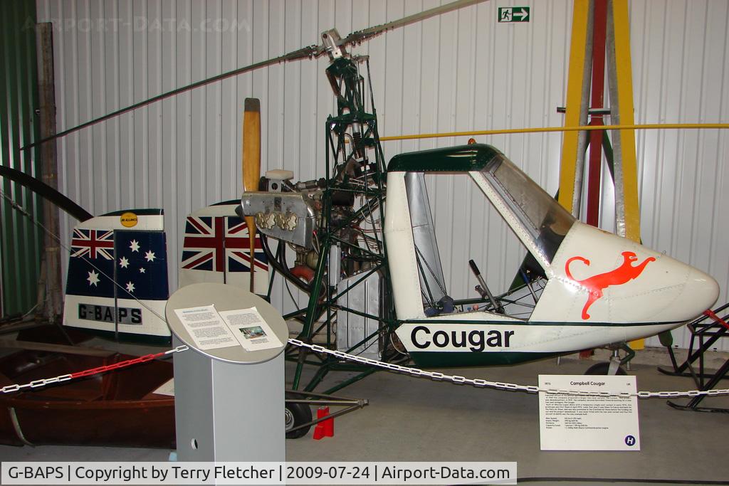 G-BAPS, 1973 Campbell Cougar C/N CA-6000, 1973 Campbell Cougar - Exhibited at  the International Helicopter Museum , Weston-Super Mare , Somerset , United Kingdom