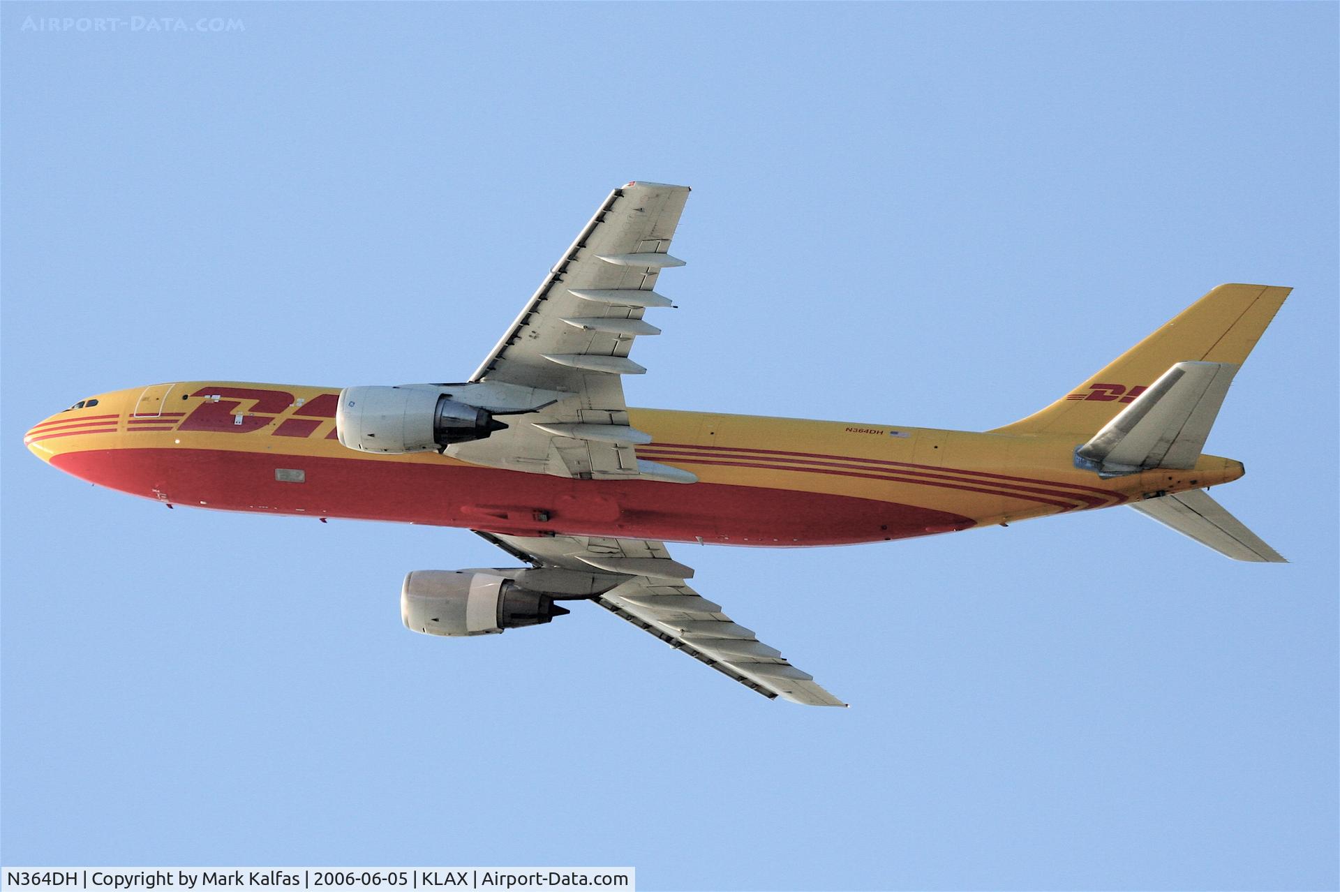 N364DH, 1981 Airbus A300B4-203 C/N 141, DHL Airbus A300 B4-203, N364DH, departing 25L KLAX
