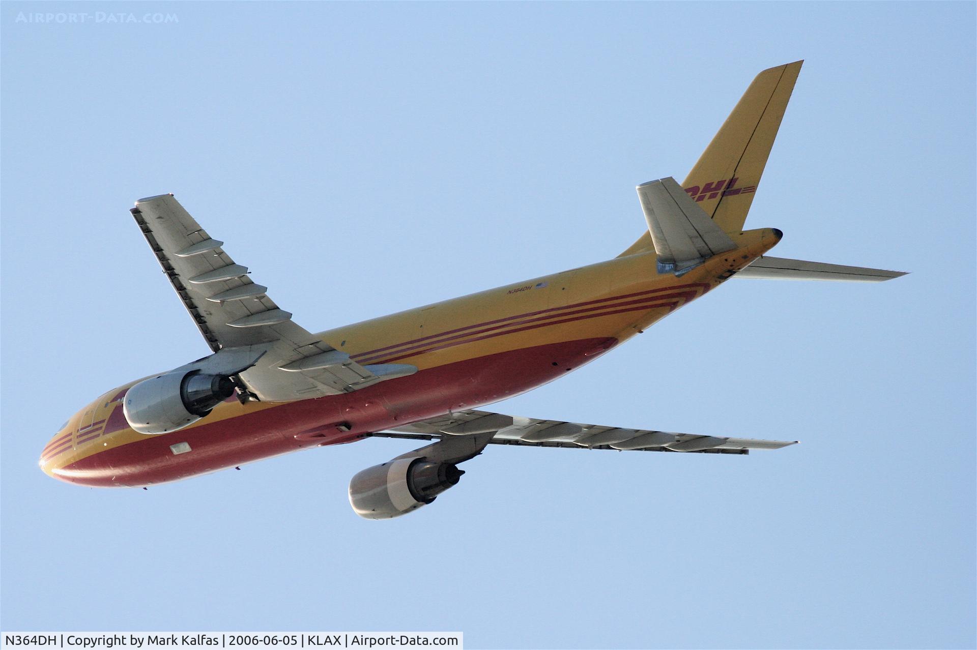 N364DH, 1981 Airbus A300B4-203 C/N 141, DHL Airbus A300 B4-203, N364DH, departing 25L KLAX