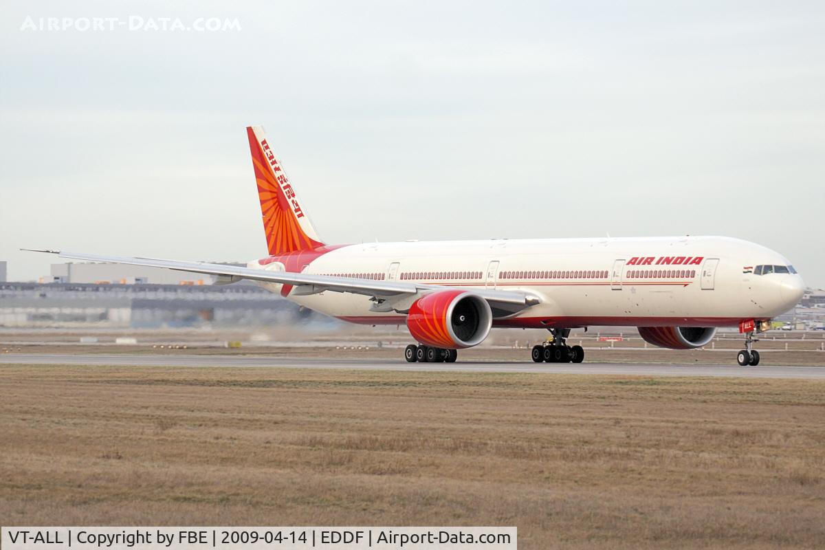 VT-ALL, 2007 Boeing 777-337/ER C/N 36310, Air India Triple Seven departing EDDF