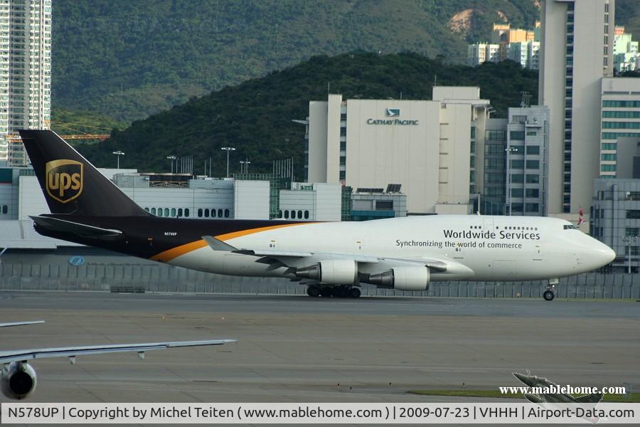 N578UP, 1993 Boeing 747-45EM(BCF) C/N 27154, UPS