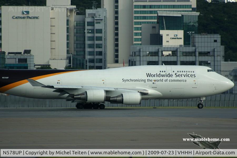N578UP, 1993 Boeing 747-45EM(BCF) C/N 27154, UPS