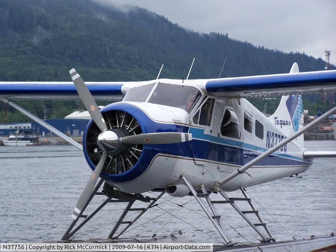 N37756, 1961 De Havilland Canada DHC-2 Beaver C/N 1456, Photo taken July 16, 2009 at Ketchikan, AK