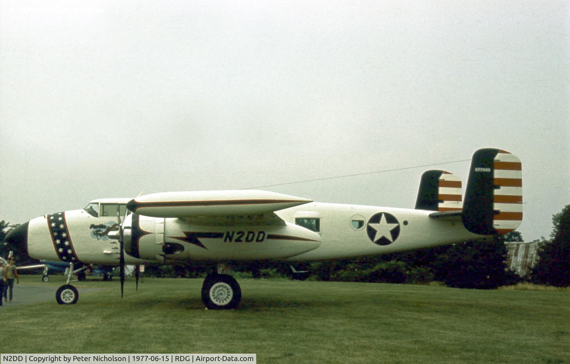 N2DD, North American TB-25D C/N 87-7949, TB-25D Mitchell 41-29784 as 