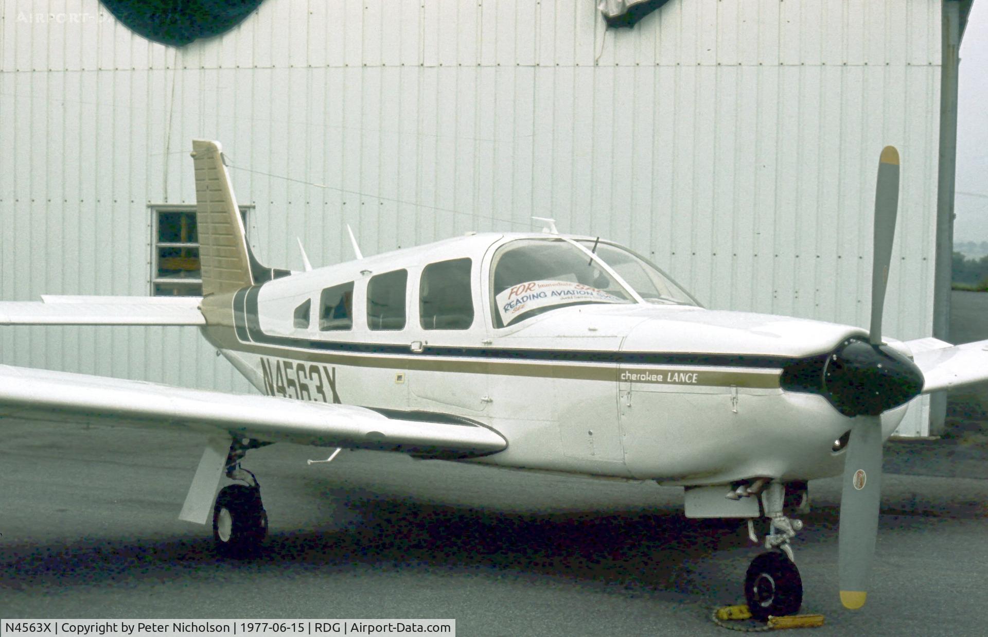 N4563X, 1975 Piper PA-32R-300 Cherokee Lance C/N 32R-7680029, This Cherokee Lance was on display at the 1977 Reading Airshow.